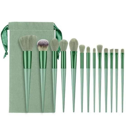 13 Pcs Makeup Brush with Pouch Set - Smiling Store1